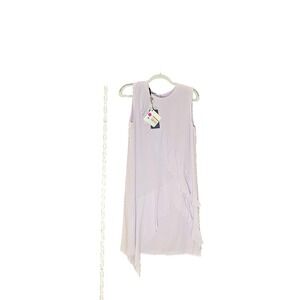 Blue Les Copains Women's Purple Sleeveless Asymmetrical Hem Dress US SIZE 10 NWT